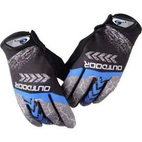 XBYC Mtb Mevsimlik Tam Parmak Bisiklet Eldiveni Mavi Outdoor Eldiven