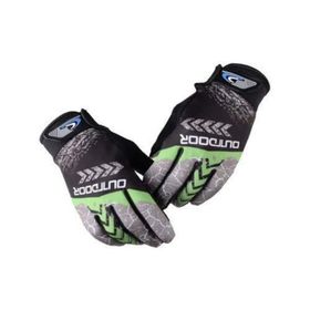 XBYC Mtb Mevsimlik Tam Parmak Bisiklet Eldiveni Yeşil Outdoor Eldiven