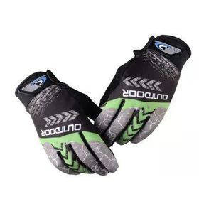 XBYC Mtb Mevsimlik Tam Parmak Bisiklet Eldiveni Yeşil Outdoor Eldiven