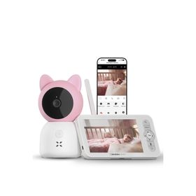 Xenon Smart X7202 Pembe 3MP Bebek Gece Görüşlü IP Wi-Fi Güvenlik Kamerası