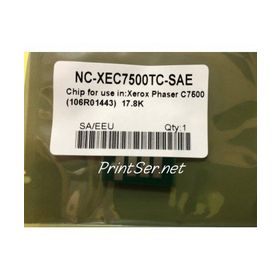 Xerox 106R01443 Mavi Cyan Toner Chip