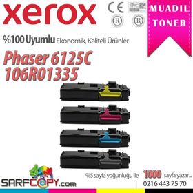 Xerox Phaser 6125-106R01335 Mavi Muadil Toner