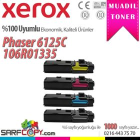 Xerox Phaser 6125-106R01335 Mavi Muadil Toner