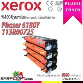 Xerox Phaser 6180-113R00725 Sarı Muadil Toner