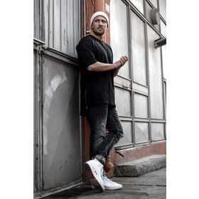 Xhan 1KXE1-44339-02 Erkek Siyah Fermuar Detaylı T-Shirt