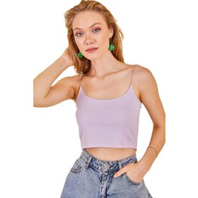 Xhan 1KXK2-44682 Lila Askılı Kaşkorse Bluz