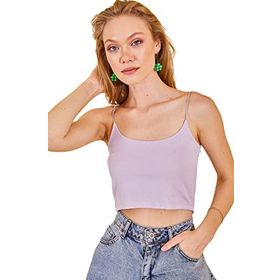 Xhan 1KXK2-44682 Lila Askılı Kaşkorse Bluz
