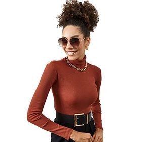 Xhan 2KXK2-45454 Balıkçı Yaka Kaşkorse Tek Beden Bluz