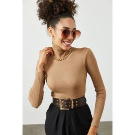 Xhan 2KXK2-45454 Balıkçı Yaka Kaşkorse Tek Beden Bluz