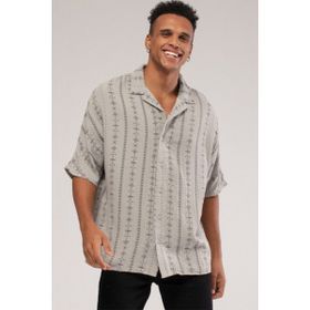 Xhan 3KXE2-46726-03 Erkek Gri Desenli Gömlek