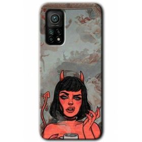 Xiaomi Mi 10 T Hd Desen Baskılı Devil Girl Arka Kapak Kılıf
