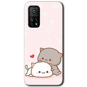 Xiaomi Mi 10 T Hd Desen Baskılı Kedi Aşkı Arka Kapak Kılıf