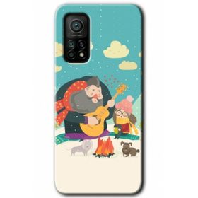 Xiaomi Mi 10 T Hd Desen Baskılı Kış Pikniği Arka Kapak Kılıf