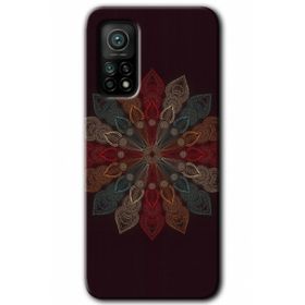 Xiaomi Mi 10 T Hd Desen Baskılı Mandala Flower Wal Arka Kapak Kılıf