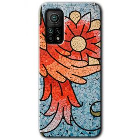 Xiaomi Mi 10 T Hd Desen Baskılı Mozaik Çiçek Arka Kapak Kılıf