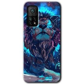 Xiaomi Mi 10 T Hd Desen Baskılı Neon Aslan Arka Kapak Kılıf