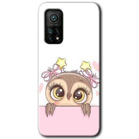 Xiaomi Mi 10 T Hd Desen Baskılı Sevimli Baykuş Arka Kapak Kılıf