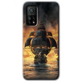 Xiaomi Mi 10 T Hd Desen Baskılı Siyah İnci Arka Kapak Kılıf