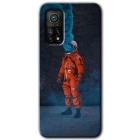 Xiaomi Mi 10 T Hd Desen Baskılı Smoke Astronot Arka Kapak Kılıf