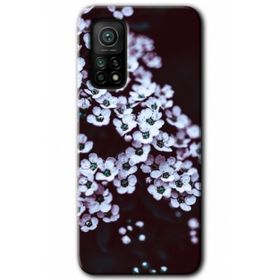 Xiaomi Mi 10 T Pro Hd Desen Baskılı Beyaz Çiçek Arka Kapak Kılıf
