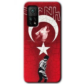 Xiaomi Mi 10 T Pro Hd Desen Baskılı Bozkurt Atam Arka Kapak Kılıf