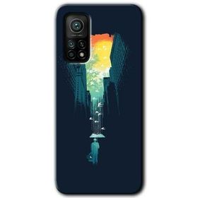 Xiaomi Mi 10 T Pro Hd Desen Baskılı City Bird Sky Arka Kapak Kılıf