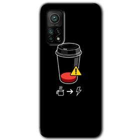 Xiaomi Mi 10 T Pro Hd Desen Baskılı Coffee Battery Arka Kapak Kılıf