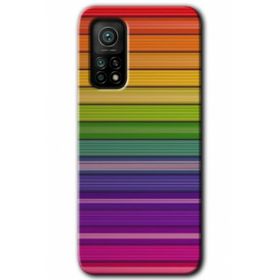 Xiaomi Mi 10 T Pro Hd Desen Baskılı Colorful Lines Arka Kapak Kılıf