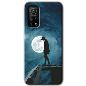 Xiaomi Mi 10 T Pro Hd Desen Baskılı Dolunay Yalnızlık Arka Kapak Kılıf