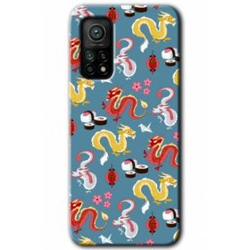 Xiaomi Mi 10 T Pro Hd Desen Baskılı Funky Dragon Arka Kapak Kılıf