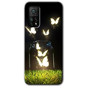 Xiaomi Mi 10 T Pro Hd Desen Baskılı Işıklı Kelebekler Arka Kapak Kılıf