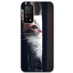 Xiaomi Mi 10 T Pro Hd Desen Baskılı Kedi Bakışı Arka Kapak Kılıf