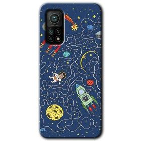 Xiaomi Mi 10 T Pro Hd Desen Baskılı Kedi Galaksi Arka Kapak Kılıf