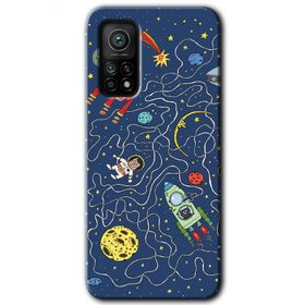 Xiaomi Mi 10 T Pro Hd Desen Baskılı Kedi Galaksi Arka Kapak Kılıf