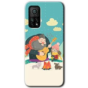 Xiaomi Mi 10 T Pro Hd Desen Baskılı Kış Pikniği Arka Kapak Kılıf