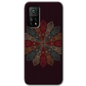 Xiaomi Mi 10 T Pro Hd Desen Baskılı Mandala Flower Wal Arka Kapak Kılıf
