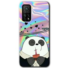Xiaomi Mi 10 T Pro Hd Desen Baskılı Milkshake Panda Arka Kapak Kılıf