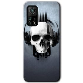 Xiaomi Mi 10 T Pro Hd Desen Baskılı Müzik Kurukafa Arka Kapak Kılıf