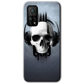 Xiaomi Mi 10 T Pro Hd Desen Baskılı Müzik Kurukafa Arka Kapak Kılıf
