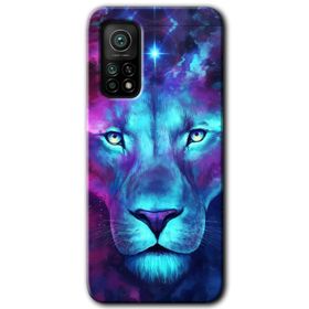 Xiaomi Mi 10 T Pro Hd Desen Baskılı Neon Lion Arka Kapak Kılıf