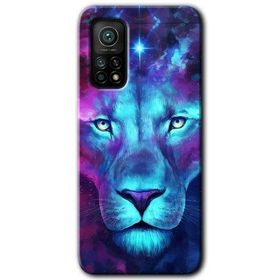 Xiaomi Mi 10 T Pro Hd Desen Baskılı Neon Lion Arka Kapak Kılıf