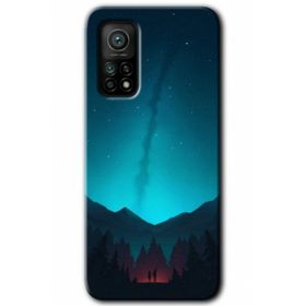Xiaomi Mi 10 T Pro Hd Desen Baskılı Night Fores Mount Arka Kapak Kılıf