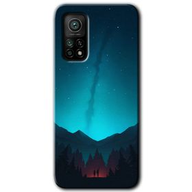 Xiaomi Mi 10 T Pro Hd Desen Baskılı Night Fores Mount Arka Kapak Kılıf