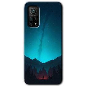 Xiaomi Mi 10 T Pro Hd Desen Baskılı Night Fores Mount Arka Kapak Kılıf