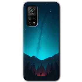 Xiaomi Mi 10 T Pro Hd Desen Baskılı Night Fores Mount Arka Kapak Kılıf
