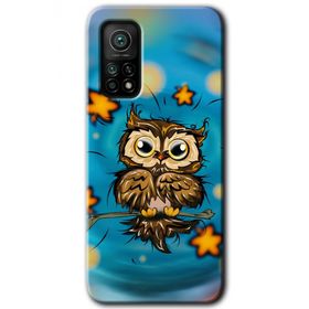 Xiaomi Mi 10 T Pro Hd Desen Baskılı Owl Bird Stars Arka Kapak Kılıf