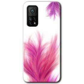 Xiaomi Mi 10 T Pro Hd Desen Baskılı Pembe Tüy Arka Kapak Kılıf