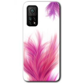 Xiaomi Mi 10 T Pro Hd Desen Baskılı Pembe Tüy Arka Kapak Kılıf