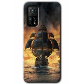 Xiaomi Mi 10 T Pro Hd Desen Baskılı Siyah İnci Arka Kapak Kılıf