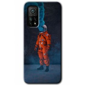 Xiaomi Mi 10 T Pro Hd Desen Baskılı Smoke Astronot Arka Kapak Kılıf